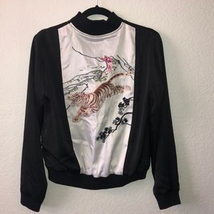 Brand New Black Bomber Jacket